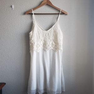 Charming Charlie's White Lace Summer Dress